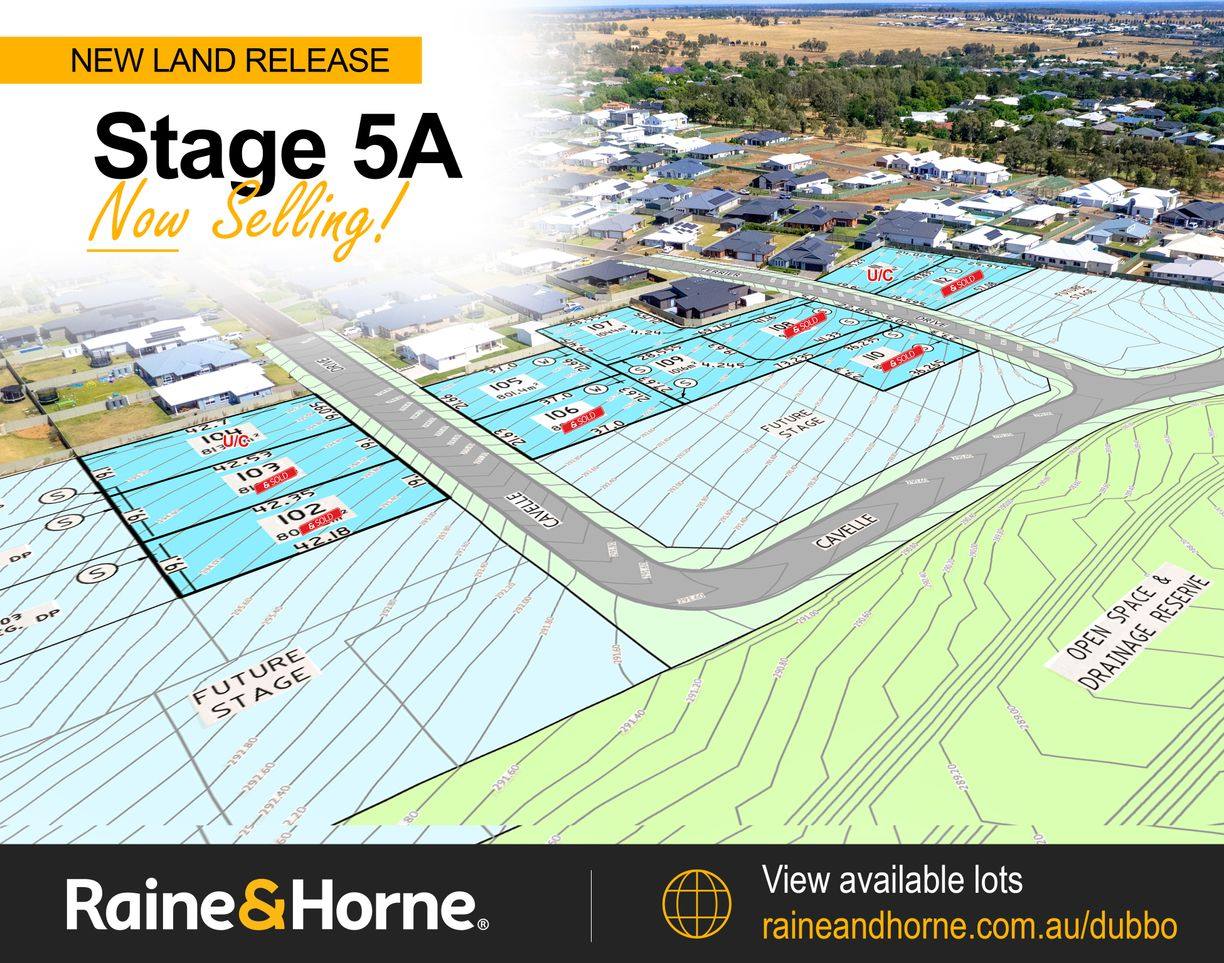 Lot 103 (23 Cavelle Drive) Huntingdale Estate — photo from Raine & Horne Dubbo