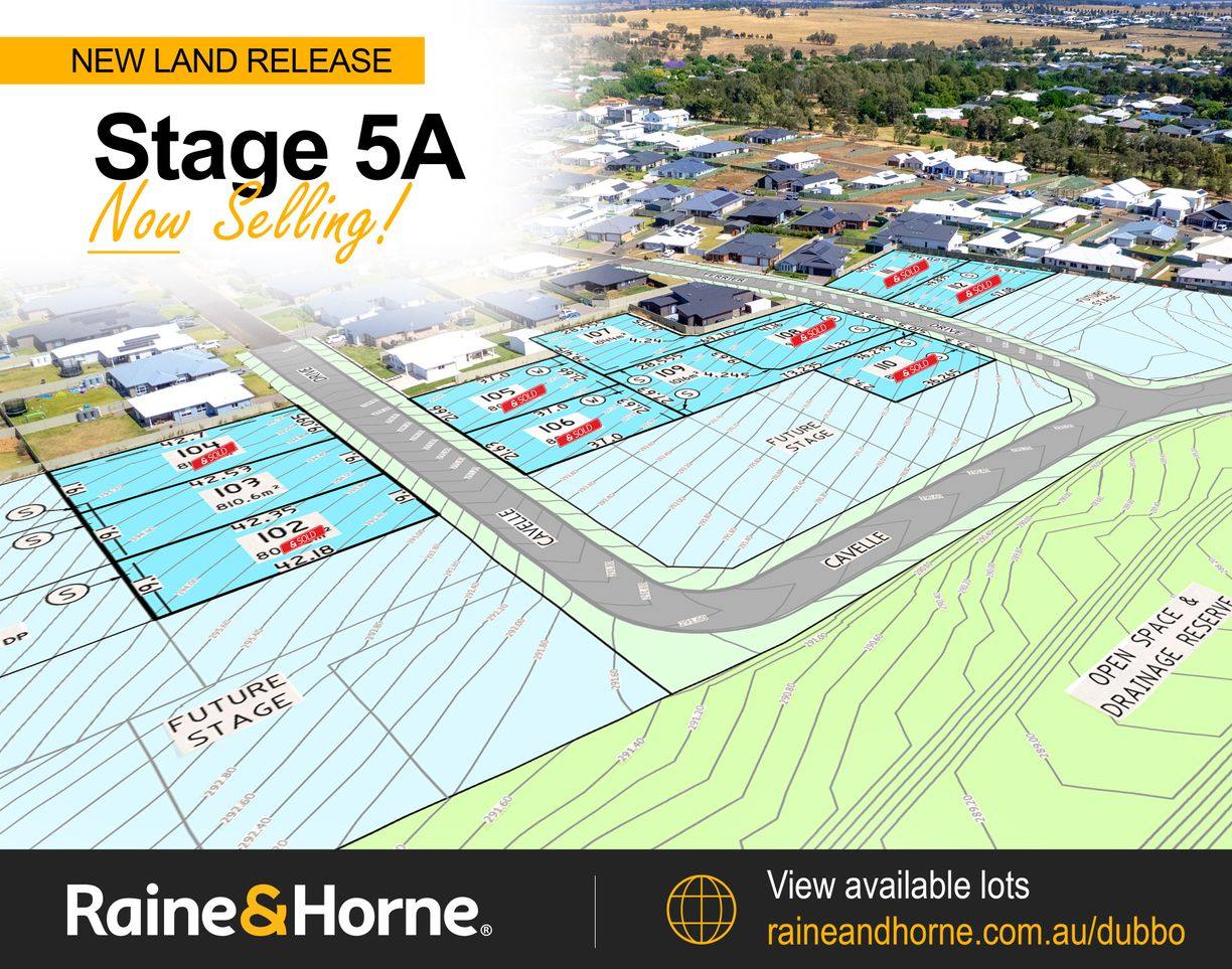 Stage 5A Huntingdale Estate — photo from Raine & Horne Dubbo