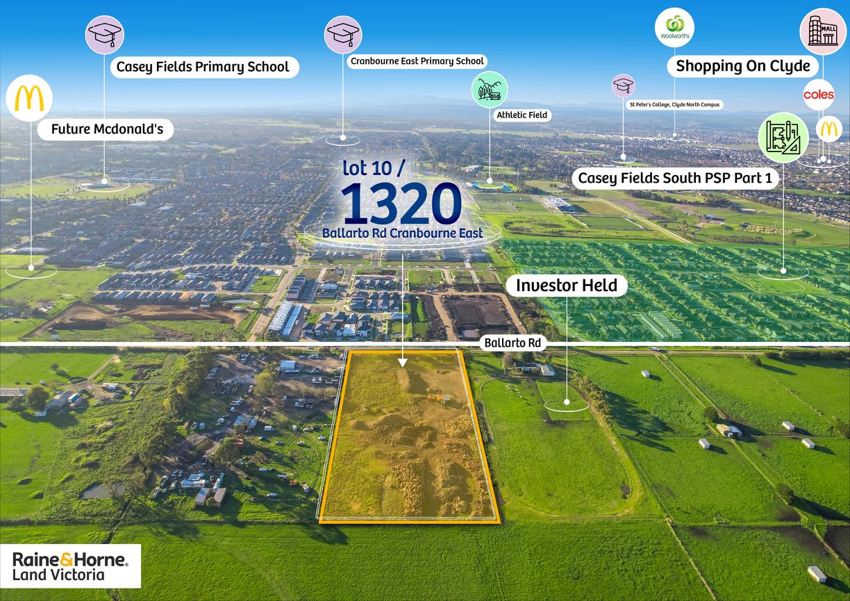Lot 10, 1320 Ballarto Road — photo from Raine & Horne Land Victoria