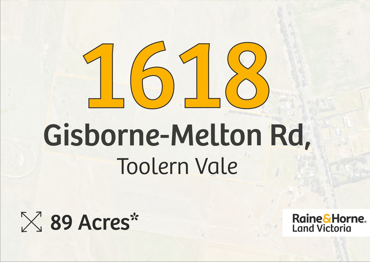 1618 Gisborne-Melton Road — photo from Raine & Horne Land Victoria