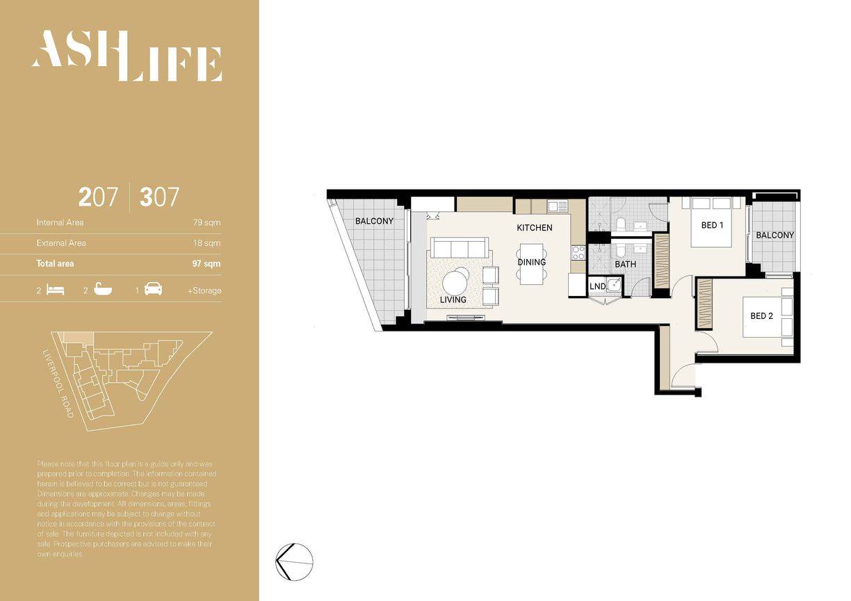 2 BR/328 Liverpool Road — photo 17 of 19